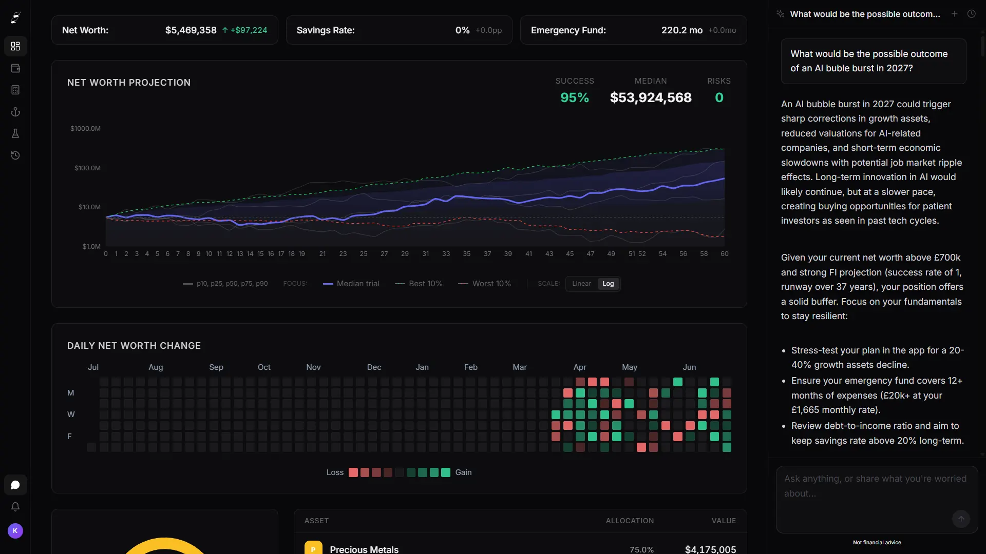 Killion app dashboard